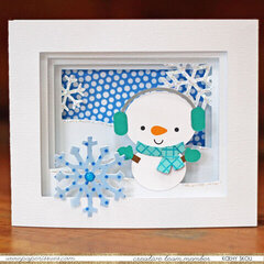 Snowman Shadowbox Card