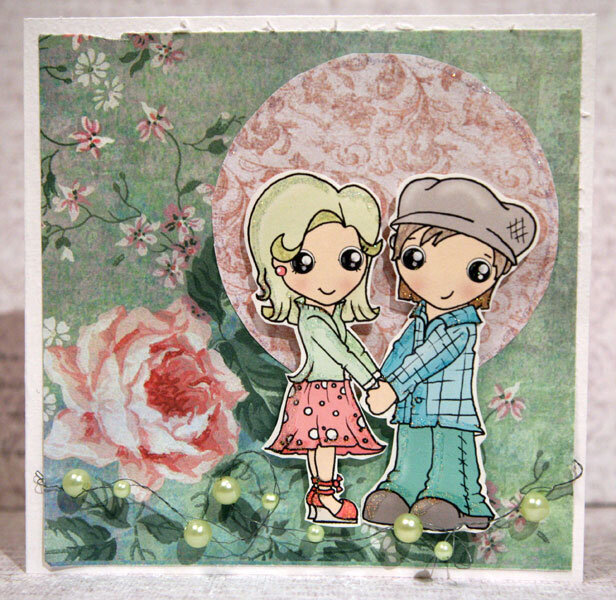 Valentine card  **NEW 3ndypapir and Pixie Dust Studio **