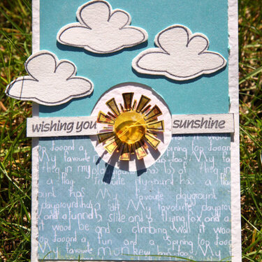 wishing you sunshine