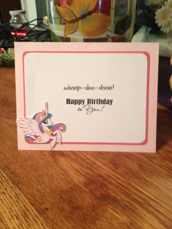 My Little Pony Birthday Card Inside