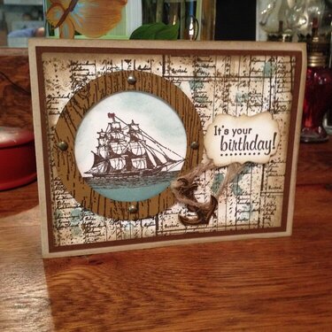 Nautical Birthday Card