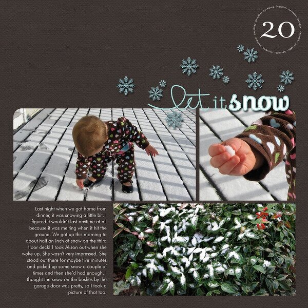 25 Days of Templates - Day 20 - Let It Snow