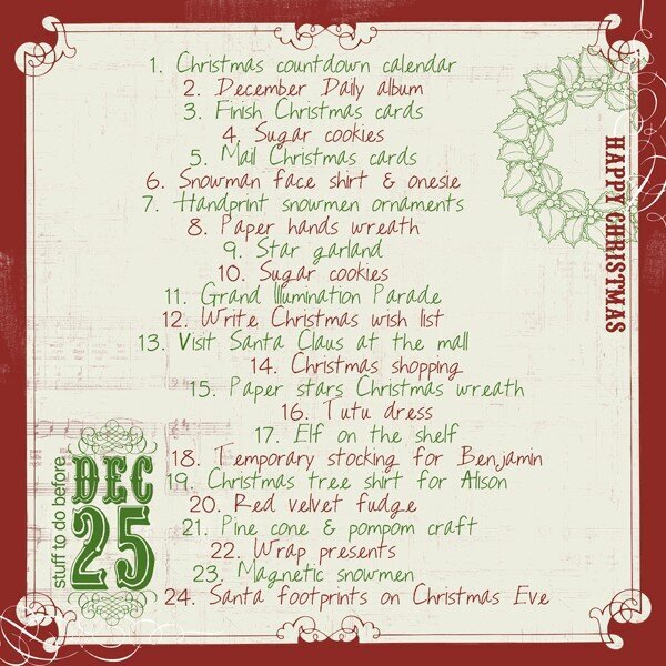 Stuff to do before 12/25 - Carina Gardner CT Dec