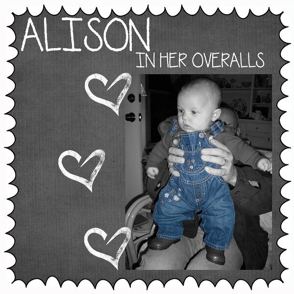 Alison in Her Overalls