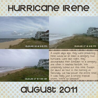 Hurricane Irene - August 2011