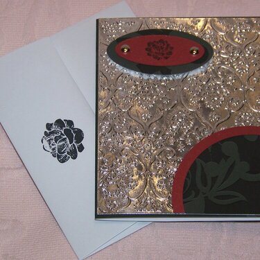 Embossed Foil Card in my Etsy Shop