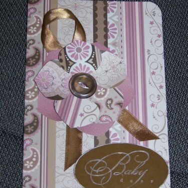 Floral Baby Card