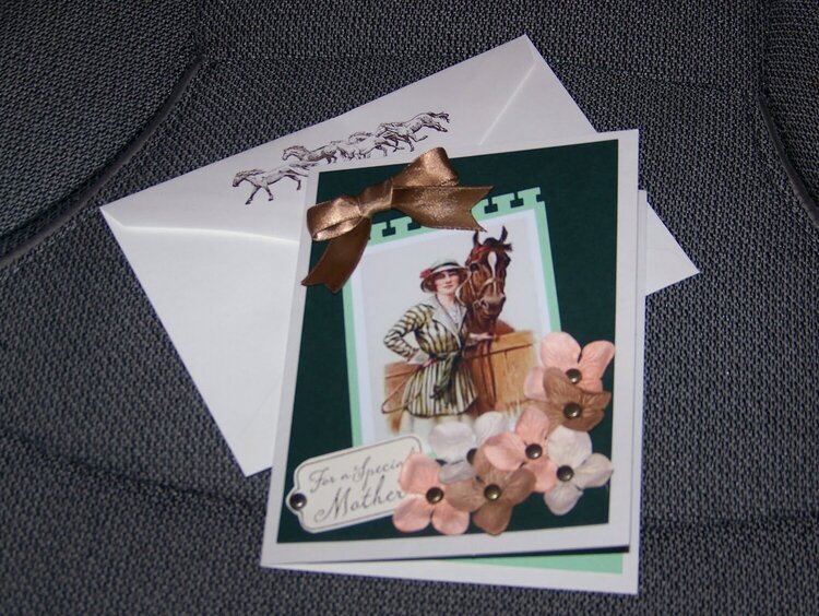 Mother&#039;s Day Horsewoman Card