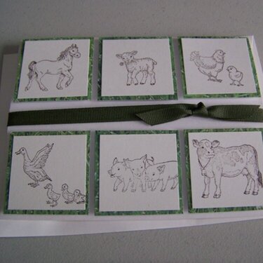 Farm Animals Card