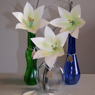 Paper Easter Lilly Favors