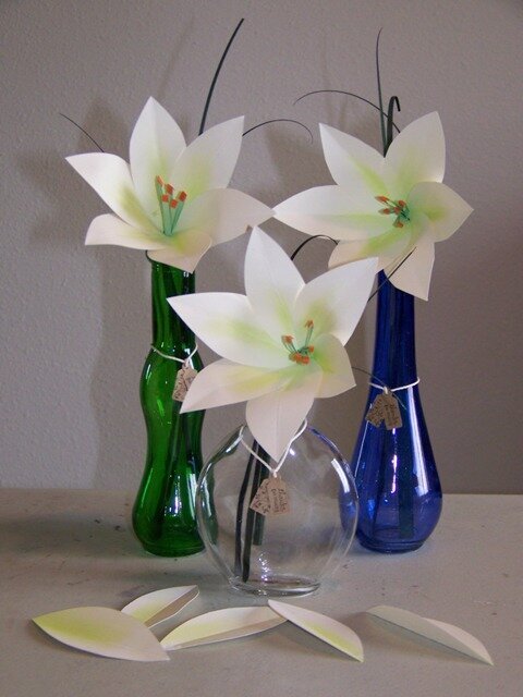 Paper Easter Lilly Favors