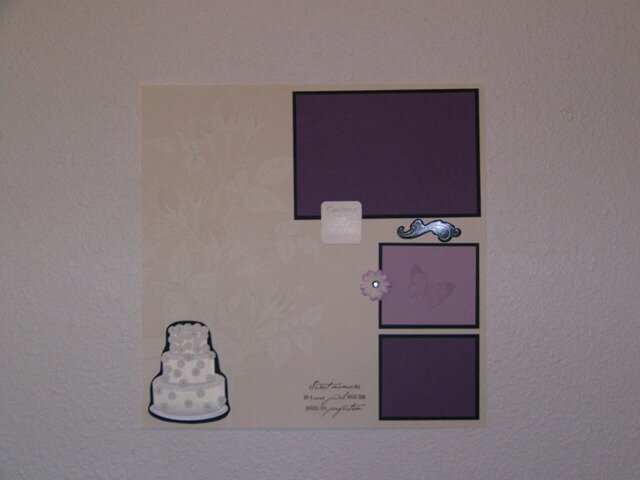 Plum &amp; Silver Wedding Album