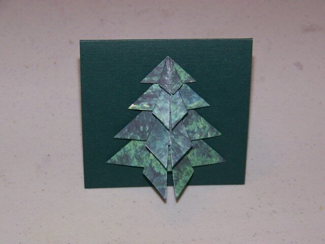 Mini Origami Christmas Tree