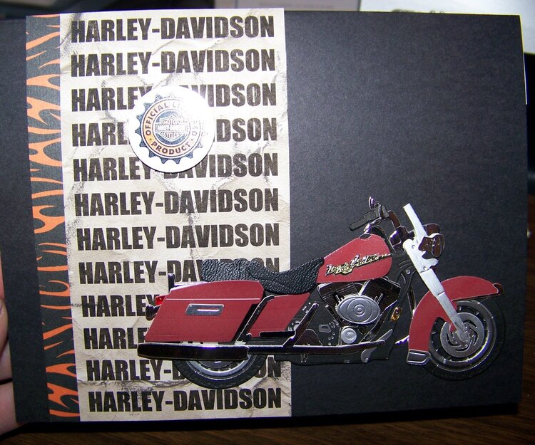 Musical Motorcycle Card