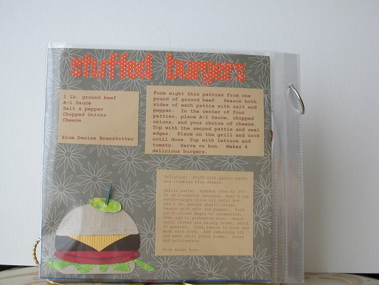 Recipe Book - Stuffed Hamburgers