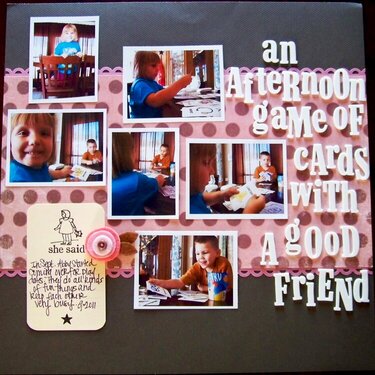 An Afternoon Game of Cards With a Good Friend