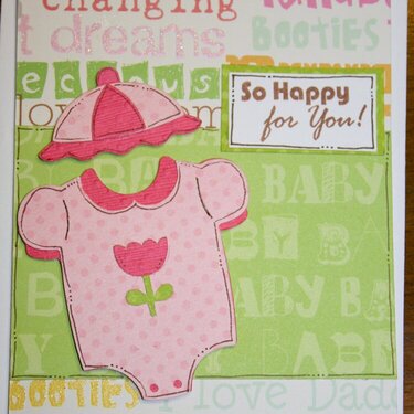 Baby Girl Card (So Happy for You)