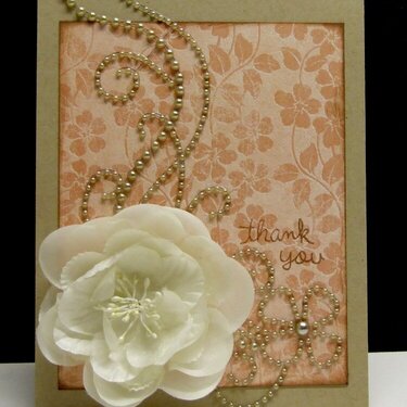 Sweet Floral Thank You card
