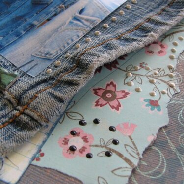 detail, jeans layout