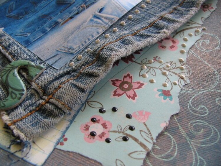 detail, jeans layout