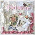 Vintage mini album Flower Girls