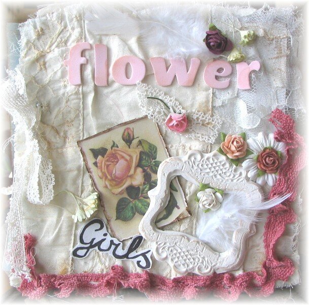 Vintage mini album Flower Girls