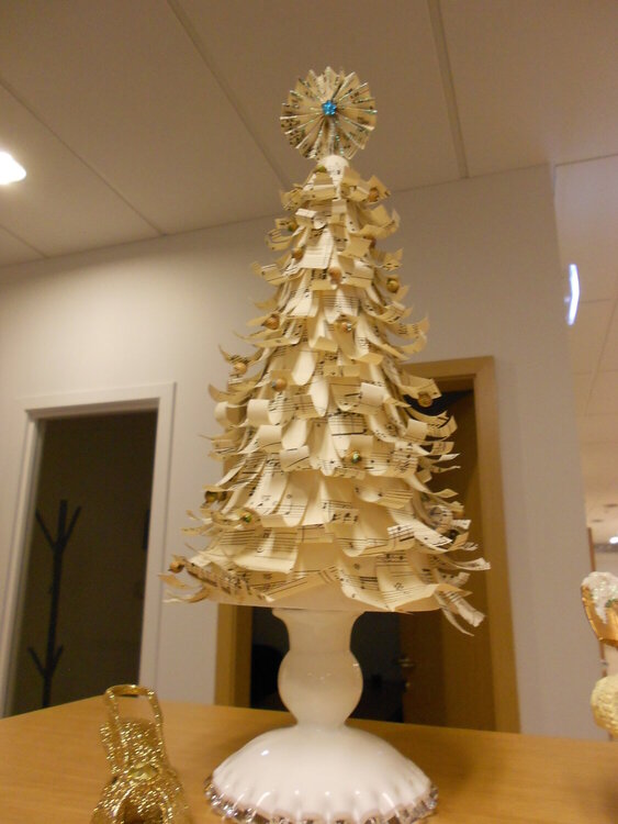 &quot;Old music sheets Christmas tree.&quot;