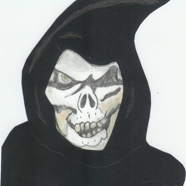 Grim reaper paper piecing