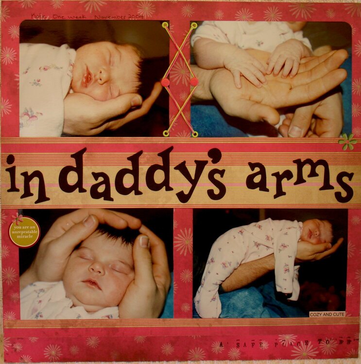 in daddy&#039;s arms