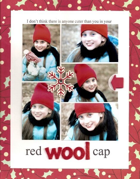 -Red Wool Cap-
