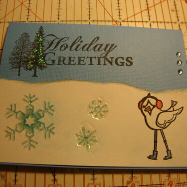 Holiday Greetings--Xmas card