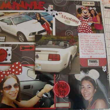 Minnie and her Mustang