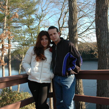 In the Poconos with my husband