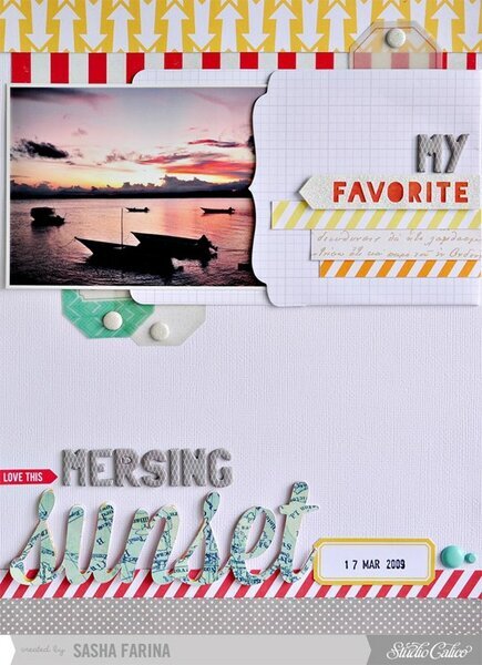 Mersing Sunset *Studio Calico December Kit*