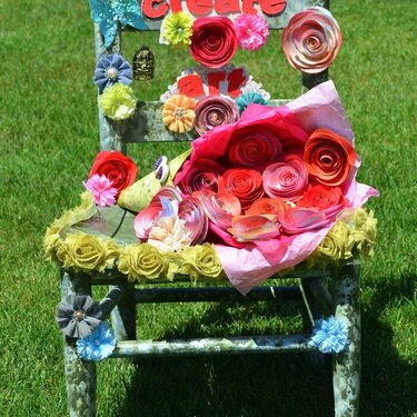 My Father&#039;s Chair...an altered Prima project