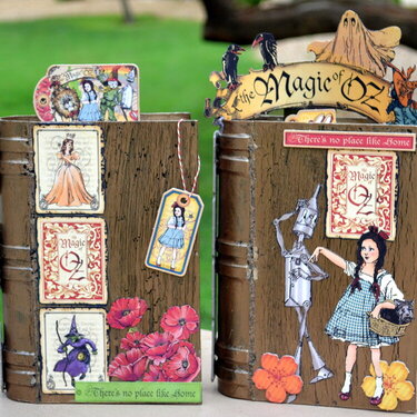 The Magic of OZ - altered shadowbox books :)