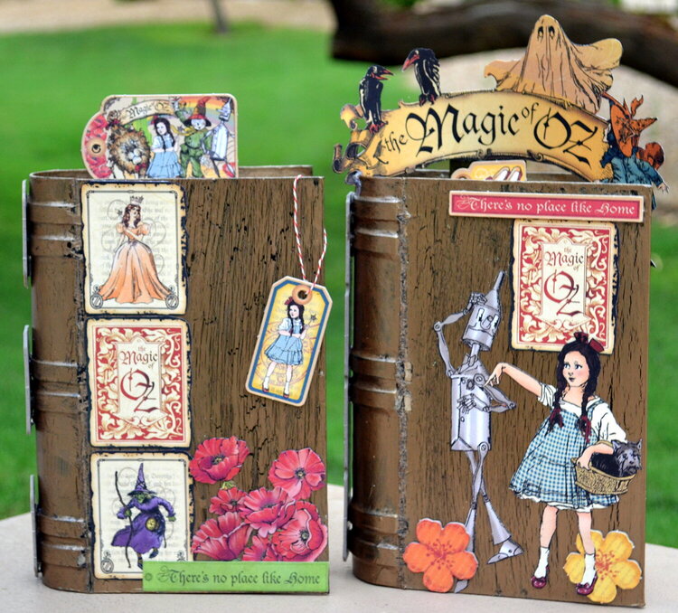 The Magic of OZ - altered shadowbox books :)