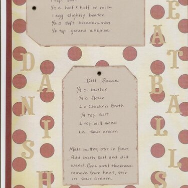 Recipe Book Page