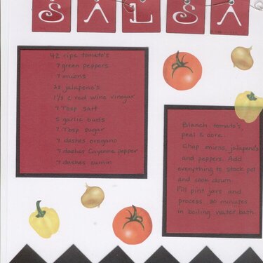 Salsa Recipe Page