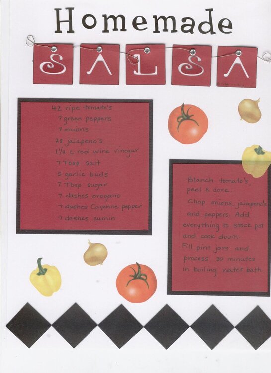 Salsa Recipe Page