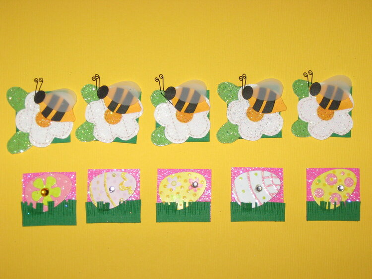 Flower/Bee Inchies and Easter Inchies