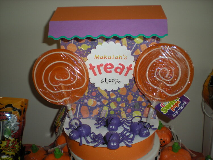 Halloween Candy Buffet sign (close up)