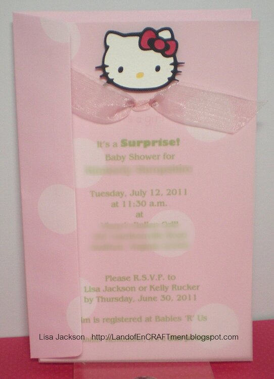 Hello Kitty Baby Shower - close up
