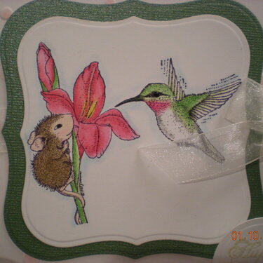 House Mouse Stamp - Bird Watching