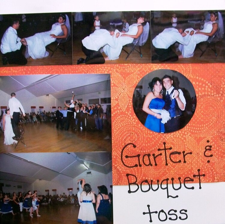 Garter and Bouquet Toss