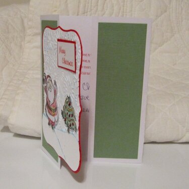 christmas card 2010, opening gate fold