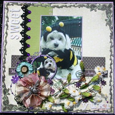 &quot;Sweet Yuki&quot; un~BEE~lievably Cute!  Swirlydoos Scrap Passionately Kit!