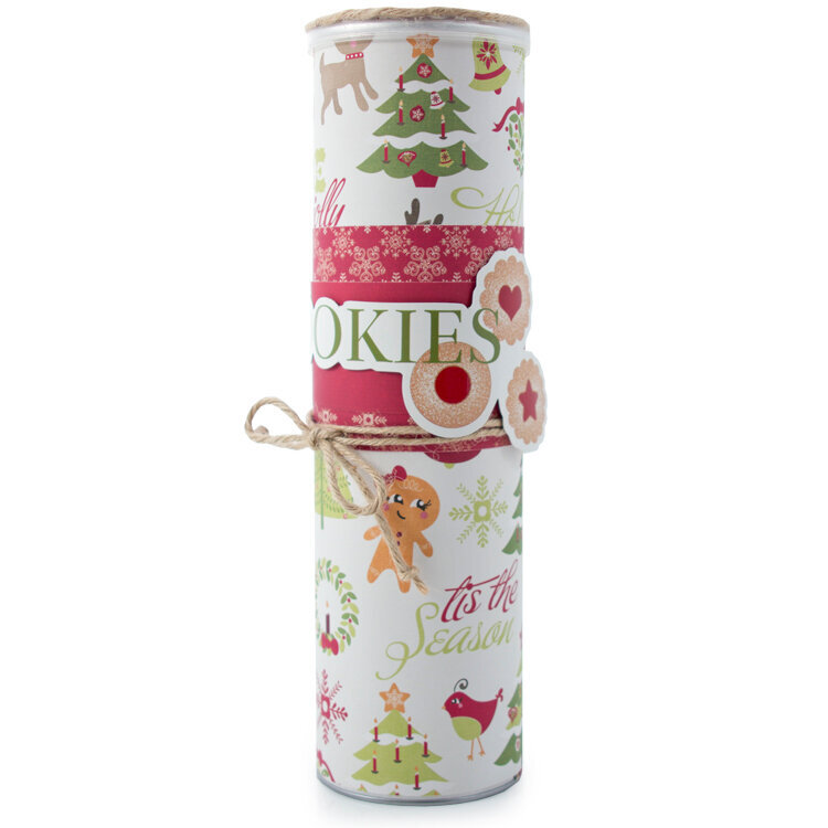 Christmas Cookie Tin - Merry &amp; Bright