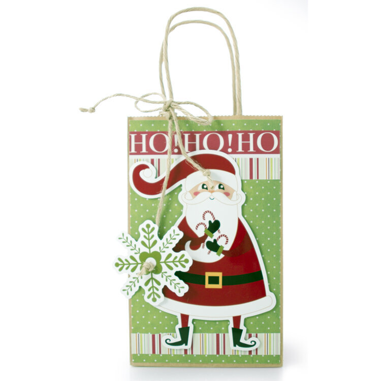 Ho Ho Ho Merry &amp; Bright Gift Bag