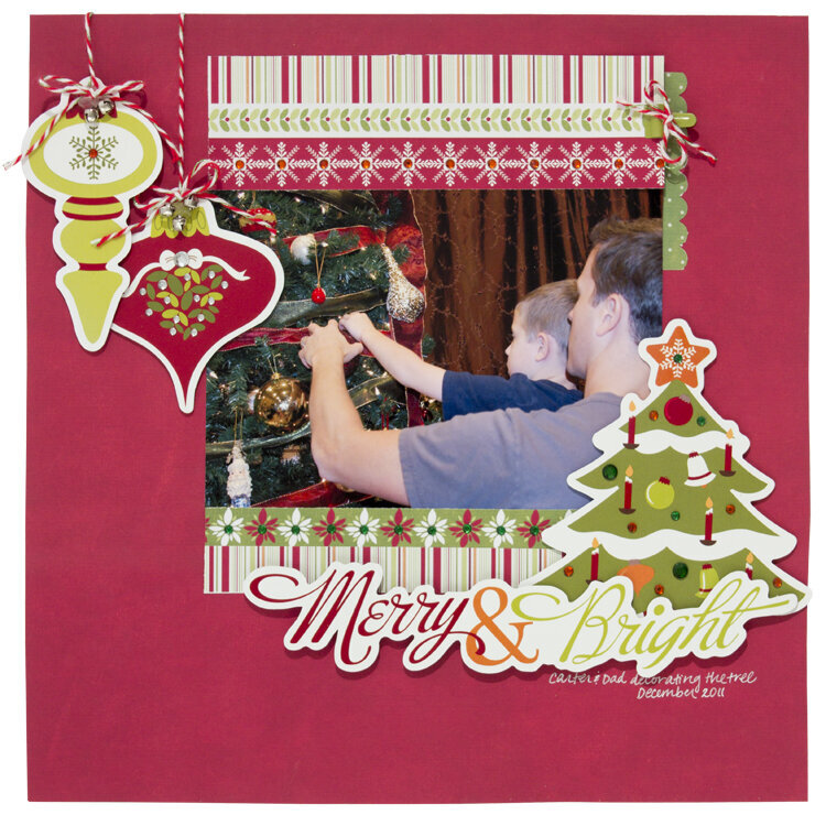 Merry &amp; Bright Christmas layout